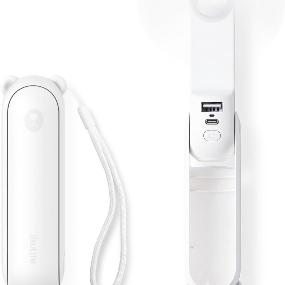Handheld Mini Fan, 3 IN 1 USB Rechargeable Portable Fan [12-19 Working Hours] wi